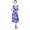 imageMatchable Family Hawaiian Luau Men Women Girl Boy Clothes in Hibiscus BlueWomen Short Tank