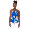 imageMatchable Family Hawaiian Luau Men Women Girl Boy Clothes in Hibiscus BlueWomen Spaghetti Strap Top