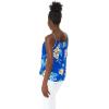 imageMatchable Family Hawaiian Luau Men Women Girl Boy Clothes in Hibiscus BlueWomen Spaghetti Strap Top