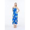 imageMatchable Family Hawaiian Luau Men Women Girl Boy Clothes in Hibiscus BlueWomen Sweet Heart Maxi