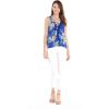 imageMatchable Family Hawaiian Luau Men Women Girl Boy Clothes in Hibiscus BlueWomen Tank Top