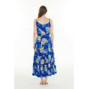 imageMatchable Family Hawaiian Luau Men Women Girl Boy Clothes in Hibiscus BlueWomen Tiered