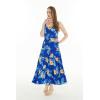 imageMatchable Family Hawaiian Luau Men Women Girl Boy Clothes in Hibiscus BlueWomen Tiered