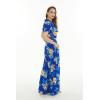 imageMatchable Family Hawaiian Luau Men Women Girl Boy Clothes in Hibiscus BlueWomen Wide Legged With Pockets Jumpsuit