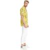 imageMens Hawaiian Shirt Aloha ShirtGarden Poppy Yellow