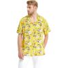 imageMens Hawaiian Shirt Aloha ShirtGarden Poppy Yellow