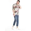 imageMens Hawaiian Shirt Aloha ShirtSunset Neon Pastel