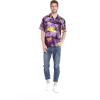 imageMens Hawaiian Shirt Aloha ShirtSunset Purple
