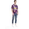 imageMens Hawaiian Shirt Aloha ShirtSunset Purple