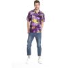 imageMens Hawaiian Shirt Aloha ShirtSunset Purple
