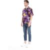 imageMens Hawaiian Shirt Aloha ShirtSunset Purple