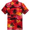 imageMens Hawaiian Shirt Aloha ShirtSunset Red