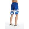 imageMens Spandex Hawaiian Beach Board Shorts with Zipped Pocket in Flamingo PartyDiamond Head Navy