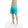 imageMens Spandex Hawaiian Beach Board Shorts with Zipped Pocket in Flamingo PartyPineapple Skull Turquoise