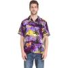 imageMens Hawaiian Shirt Aloha ShirtSunset Purple