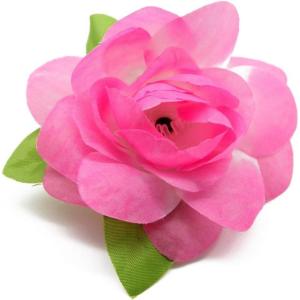 imageHawaii Luau Party Artificial Fabric Gardenia Hair ClipsLight Pink