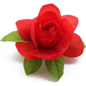 imageHawaii Luau Party Artificial Fabric Gardenia Hair ClipsRed
