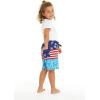 imageBoys Spandex Hawaiian Beach Board Shorts with Elastic Tie and Pocket in Faded FloralLady Liberty Luau