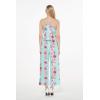 imageCouple Matching Hawaiian Luau Shirt Jumpsuit in Pink Black Hibiscus VinePink Turquoise Hibiscus Vine