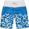 imageMens Spandex Hawaiian Beach Board Shorts with Zipped Pocket in Classic Hibiscus PrintClassic Hibiscus in Blue