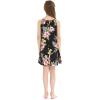 imageGirl Hawaiian Round Neck Dress in HibiscusHibiscus Black