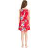 imageGirl Hawaiian Round Neck Dress in HibiscusHibiscus Red