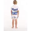 imageHawaii Hangover Boy Aloha Luau Shirt Cabana Set in DiamoneHead Palms Beach in NavyDiamonehead Palms Beach in White