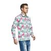 imageHawaii Hangover Mens Hawaiian Long Sleeve Shirt Aloha Shirt Flamingo in Love WhiteFlamingo in Love White