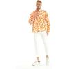 imageHawaii Hangover Mens Hawaiian Long Sleeve Shirt Aloha Shirt Flamingo in Love WhiteVintage Classic Hibiscus  Orange