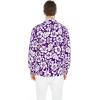 imageHawaii Hangover Mens Hawaiian Long Sleeve Shirt Aloha Shirt Flamingo in Love WhiteVintage Classic Hibiscus  Purple