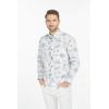 imageHawaii Hangover Mens Hawaiian Long Sleeve Shirt Aloha Shirt Flamingo in Love WhiteVintage Tropical Toile