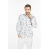 imageHawaii Hangover Mens Hawaiian Long Sleeve Shirt Aloha Shirt Flamingo in Love WhiteVintage Tropical Toile