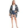 imageMatchable Couple Hawaiian Luau Shirt or Kimono in Midnight BloomMen Midnight Bloom