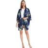 imageMatchable Couple Hawaiian Luau Shirt or Kimono in Midnight BloomMen Pineapple Garden Navy
