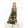 imageMatchable Family Hawaiian Luau Men Women Girl Boy Clothes in Black RafelsiaGirl Maxi Tiered