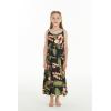 imageMatchable Family Hawaiian Luau Men Women Girl Boy Clothes in Black RafelsiaGirl Maxi Tiered