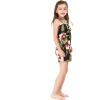 imageMatchable Family Hawaiian Luau Men Women Girl Boy Clothes in Black RafelsiaGirl Romper