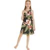 imageMatchable Family Hawaiian Luau Men Women Girl Boy Clothes in Black RafelsiaGirl Ruffle Tank