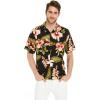imageMatchable Family Hawaiian Luau Men Women Girl Boy Clothes in Black RafelsiaMen Short Sleeve