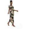 imageMatchable Family Hawaiian Luau Men Women Girl Boy Clothes in Black RafelsiaWomen Cap Sleeve