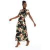 imageMatchable Family Hawaiian Luau Men Women Girl Boy Clothes in Black RafelsiaWomen Cap Sleeve