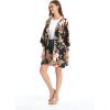 imageMatchable Family Hawaiian Luau Men Women Girl Boy Clothes in Black RafelsiaWomen Kimono Cardigan