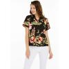 imageMatchable Family Hawaiian Luau Men Women Girl Boy Clothes in Black RafelsiaWomen Lady Aloha Shirt