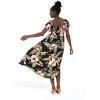 imageMatchable Family Hawaiian Luau Men Women Girl Boy Clothes in Black RafelsiaWomen Maxi Rahee