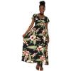 imageMatchable Family Hawaiian Luau Men Women Girl Boy Clothes in Black RafelsiaWomen Maxi Rahee