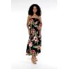 imageMatchable Family Hawaiian Luau Men Women Girl Boy Clothes in Black RafelsiaWomen Maxi Ruffle