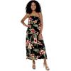 imageMatchable Family Hawaiian Luau Men Women Girl Boy Clothes in Black RafelsiaWomen Maxi Ruffle