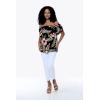 imageMatchable Family Hawaiian Luau Men Women Girl Boy Clothes in Black RafelsiaWomen Offshoulder Ruffle Top
