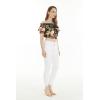 imageMatchable Family Hawaiian Luau Men Women Girl Boy Clothes in Black RafelsiaWomen Smock Top