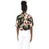 imageMatchable Family Hawaiian Luau Men Women Girl Boy Clothes in Black RafelsiaWomen Tie Front Shirt